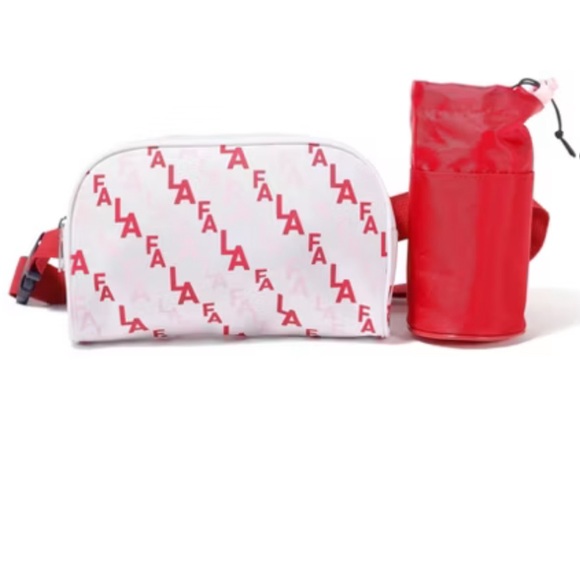 NEW! Festive Fa La La Holiday Fanny Pack With Removable Water Bottle Holder-NWT - Picture 1 of 5